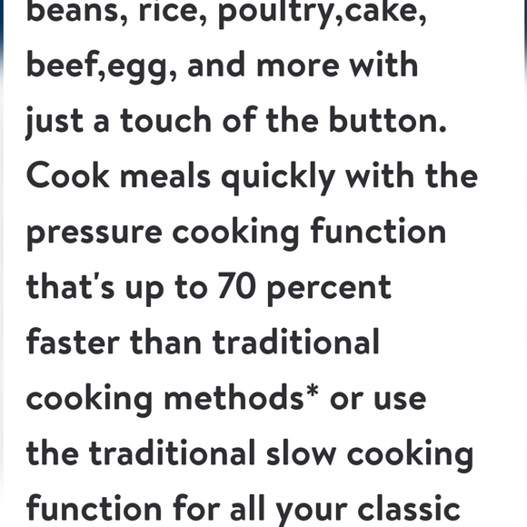 ❤️ New Pioneer Woman Linen Speckle 6Qt Pressure Cooker Blinking Display - Picture 4 of 10